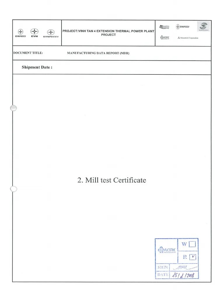 2.MILL TEST CERTIFICATE