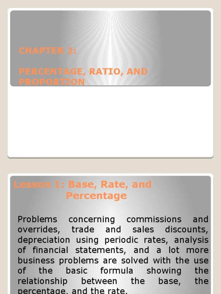 Base, Rate and Percentage PDF