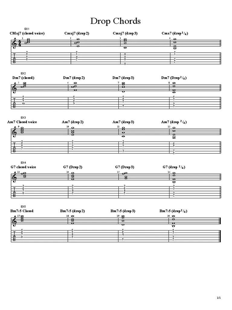 Drop Chords PDF Music Theory Elements Of Music