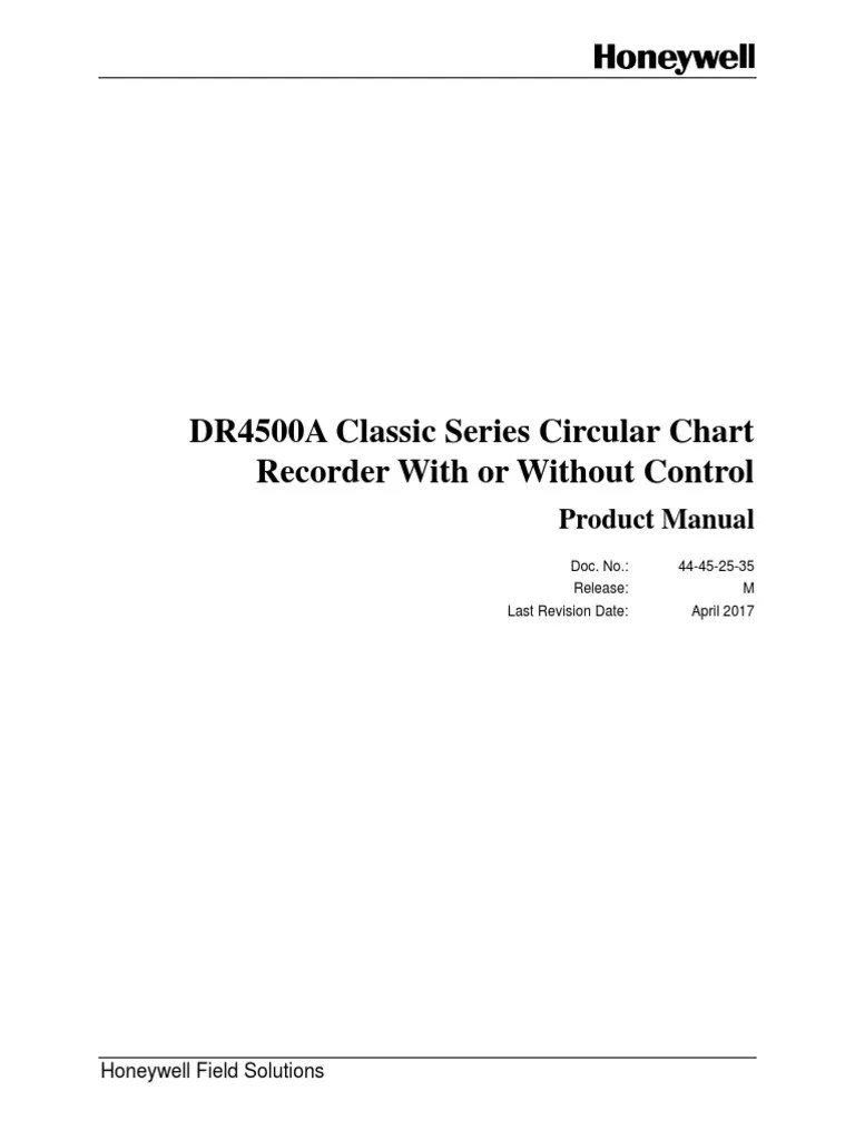 Honeywell DR4500 Classic Manual PDF PDF Parameter