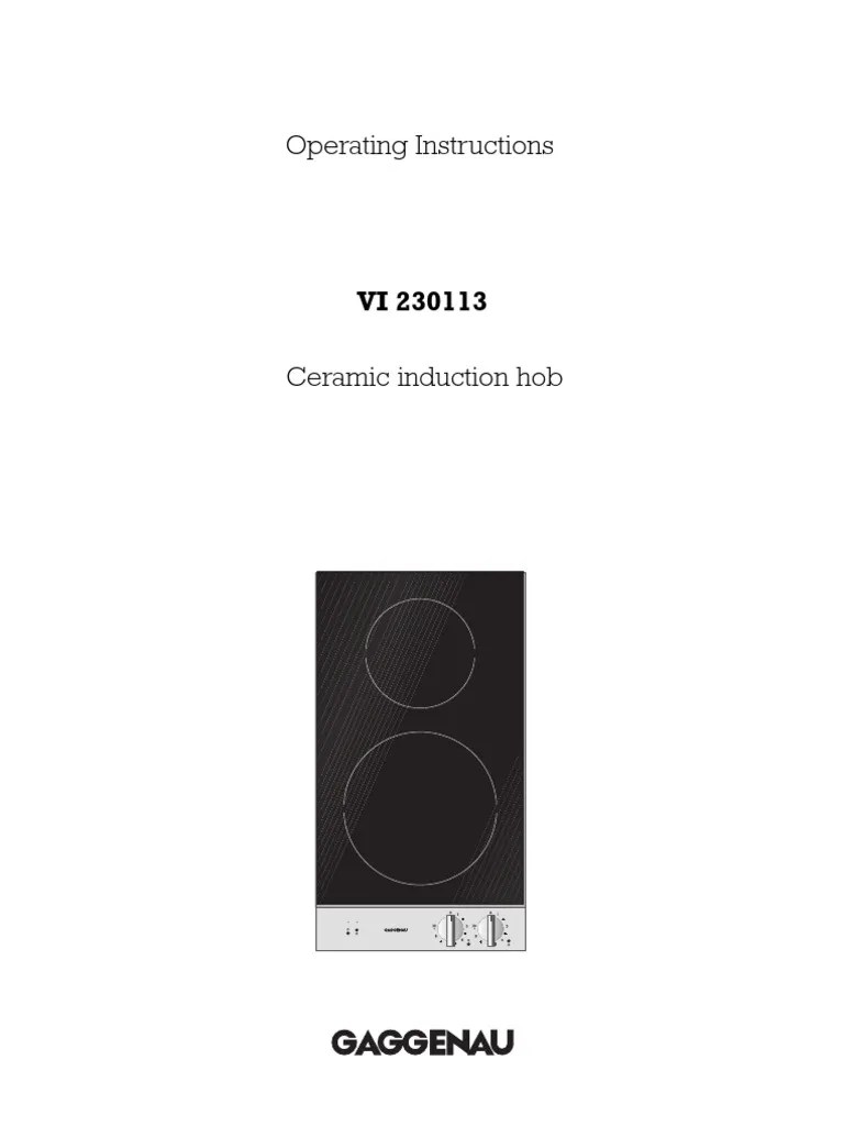 Hob Ceramic Induction Gaggenau VI230113