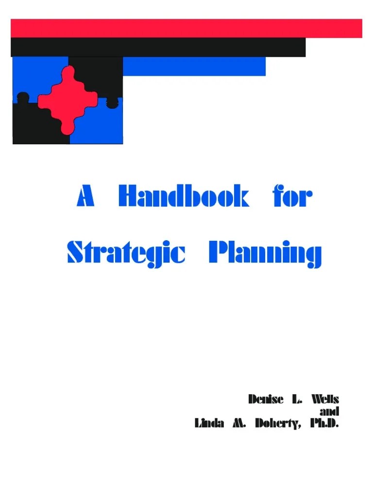A Handbook For Strategic Planning PDF Strategic Planning