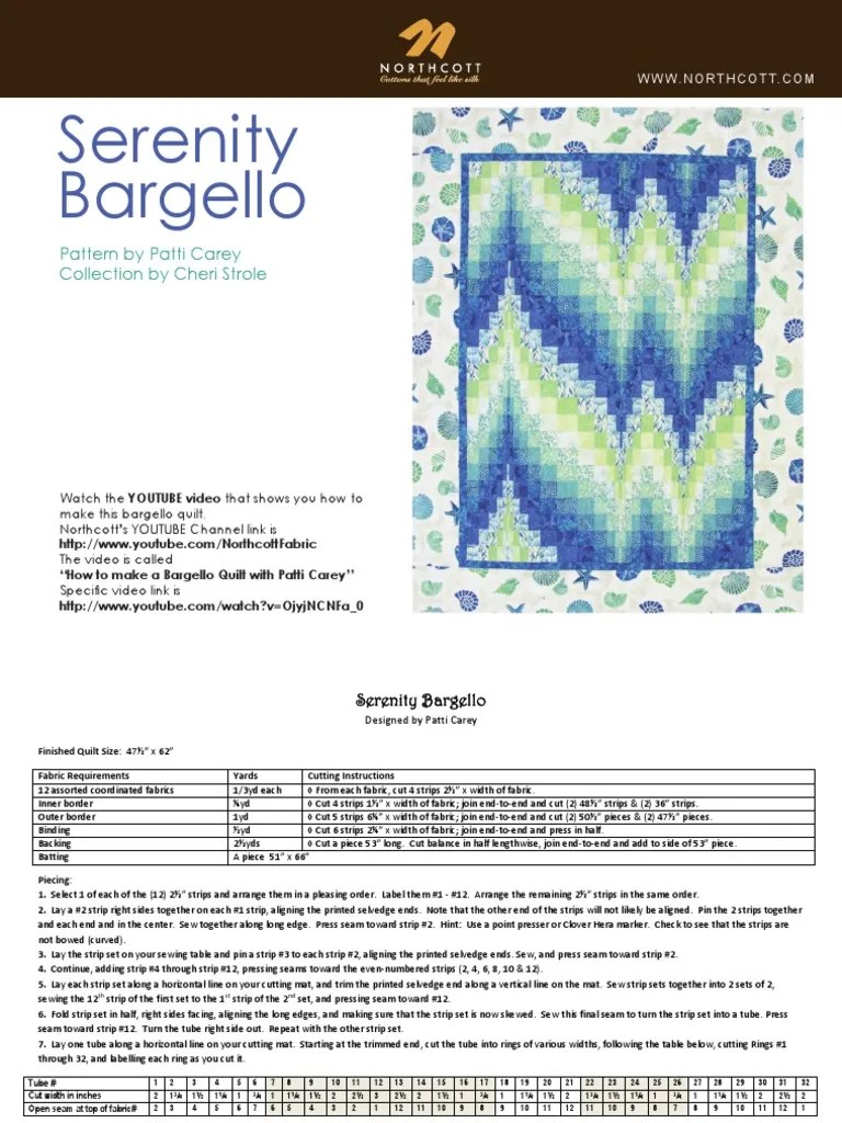 Serenity Bargello Pattern by Patti Carey Collection by Cheri Strole