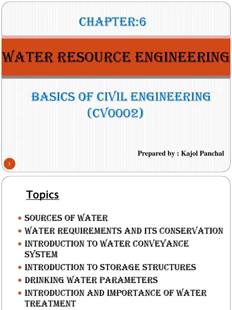 Water Resource Engineering PDF Groundwater Dam