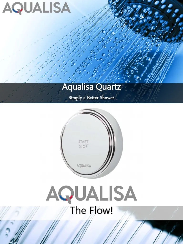 Aqualisa Quartz Simply A Better Shower PDF Shower Retail