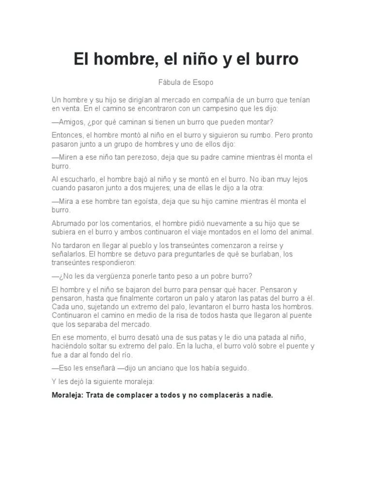 El Hombre El Niño y El Burro PDF