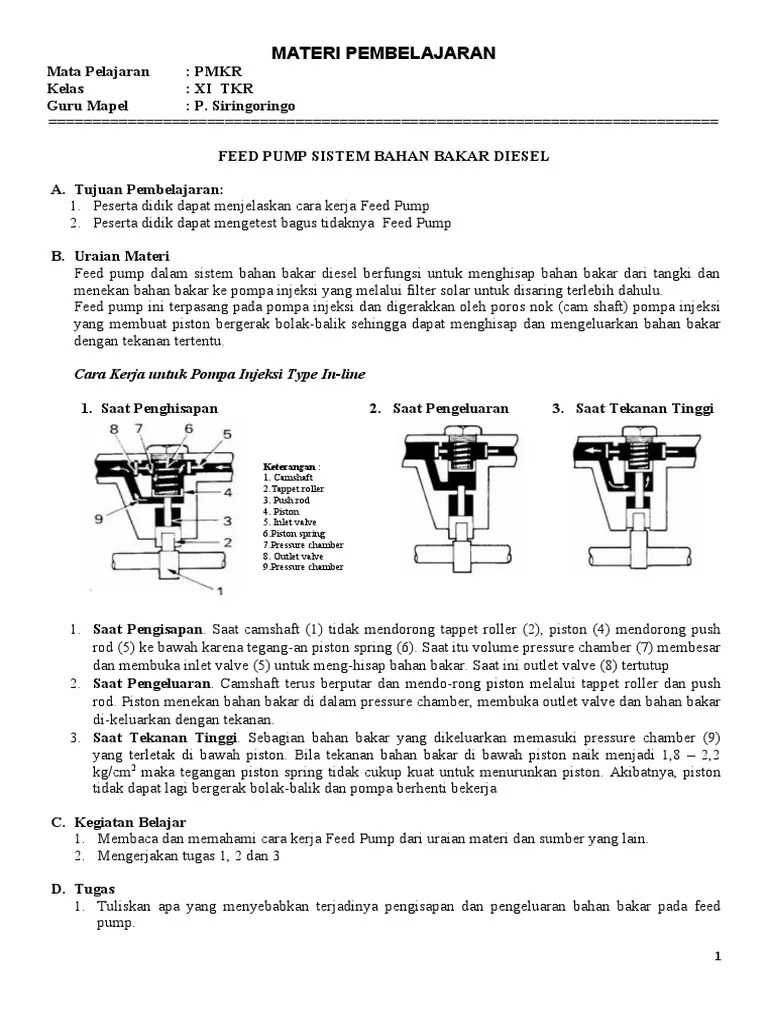 SISTEM BAHAN BAKAR Diesel | PDF