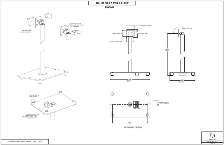 Thru Holes, X2 7: Dimensions Are in Millimeters | PDF | Equipment | Tools