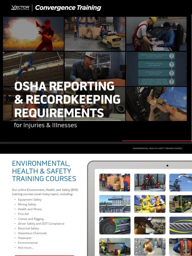 Vector Solutions OSHA Reporting Recordkeeping Guide PDF