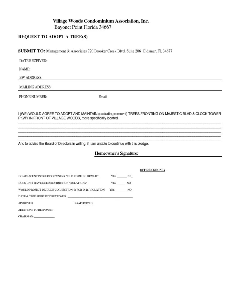 Point Florida 34667 Village Woods Condominium Association, Inc