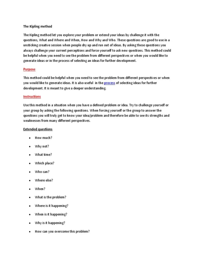 The Kipling Method PDF Neuropsychological Assessment Behavior