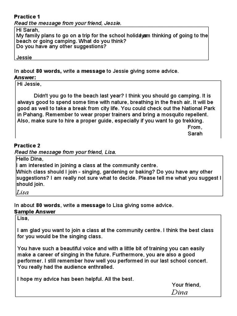 Paper Writing Part 1 Samples | PDF