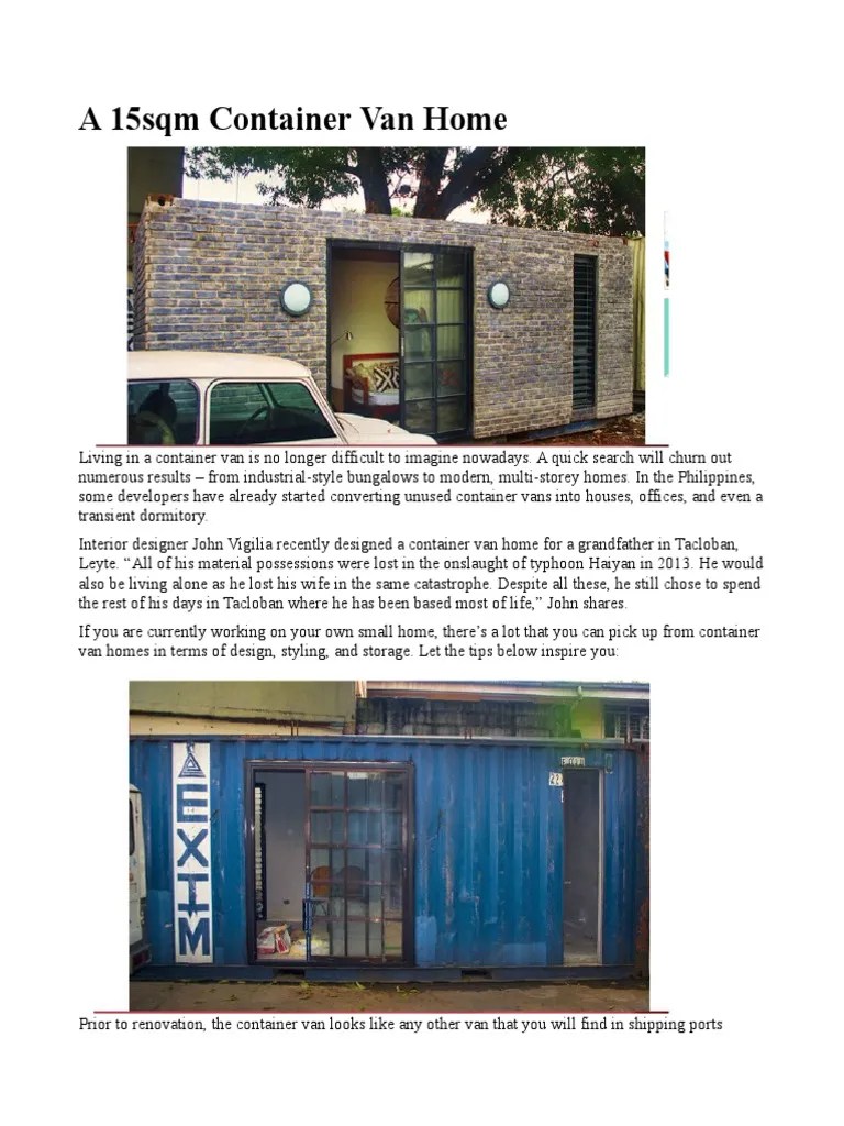 Shipping Container Homes PDF Loyalty Program Master Card