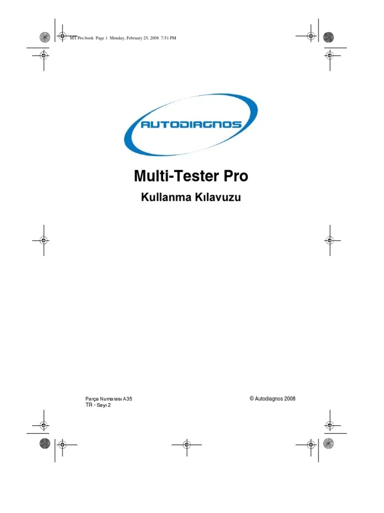 MultiTester Pro Autodiagnos PDF PDF Engine Technology Engines