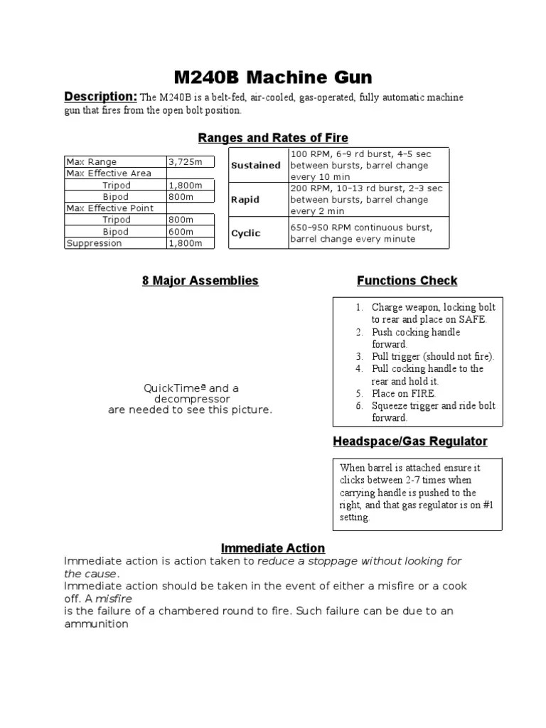 M240B Machine Gun | Trigger (Firearms) | Machine Gun