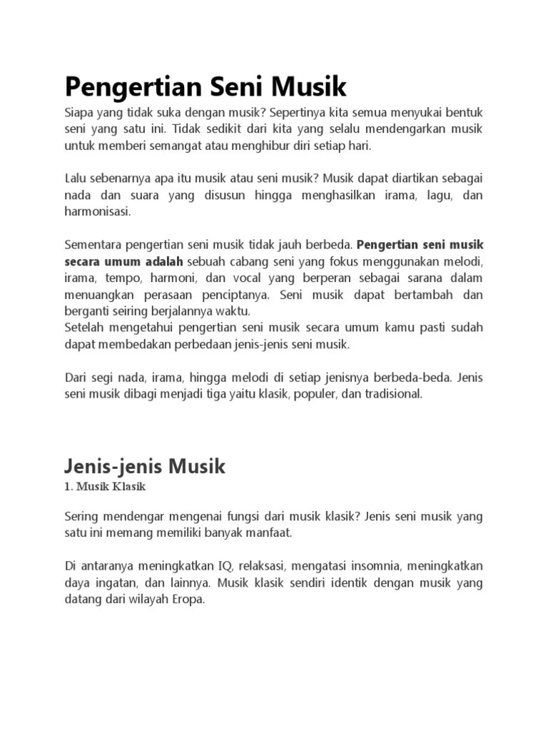 Pengertian Musik Klasik Menurut Para Ahli