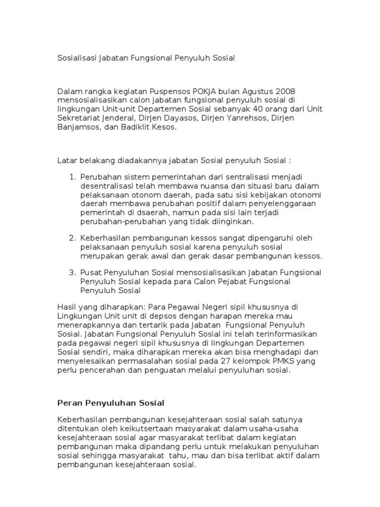 Penyuluhan Sosial | PDF