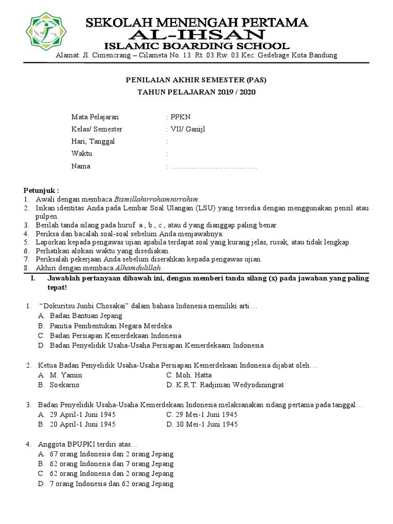 Nama Nama Anggota Bpupki Sebanyak 62 Orang – Sekali