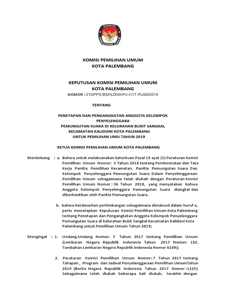 2 SK KPPS Bukit Sangkal Pilpres 2019 | PDF