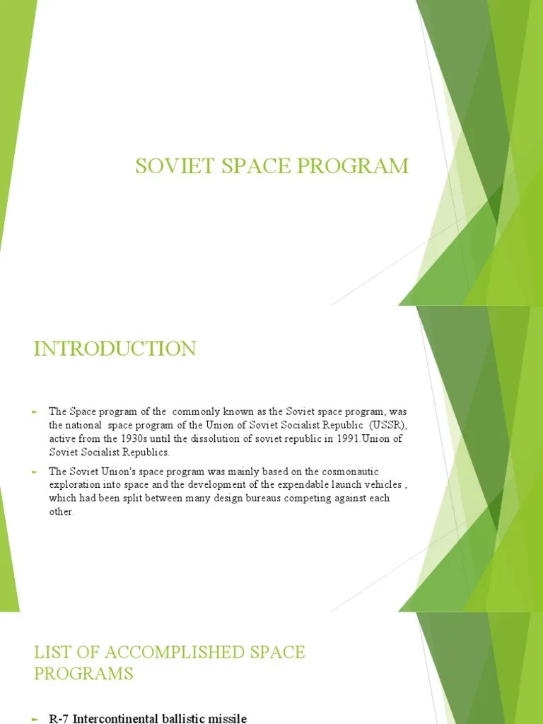 Soviet Space Program PDF Space Station Sputnik 1