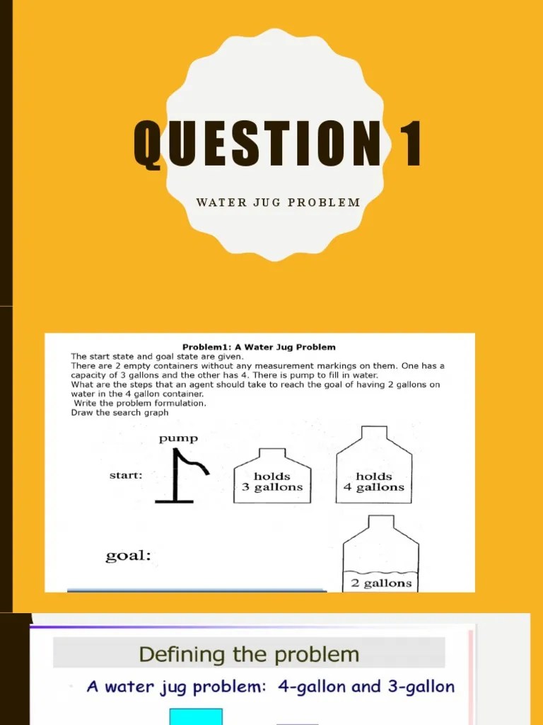 Water jug problem