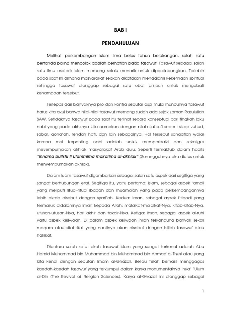 Tasawuf Imam Al Ghazali Ilmu Tasawuf