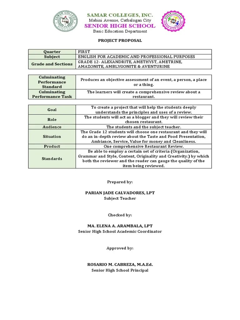 ProjectProposal EAPP PDF