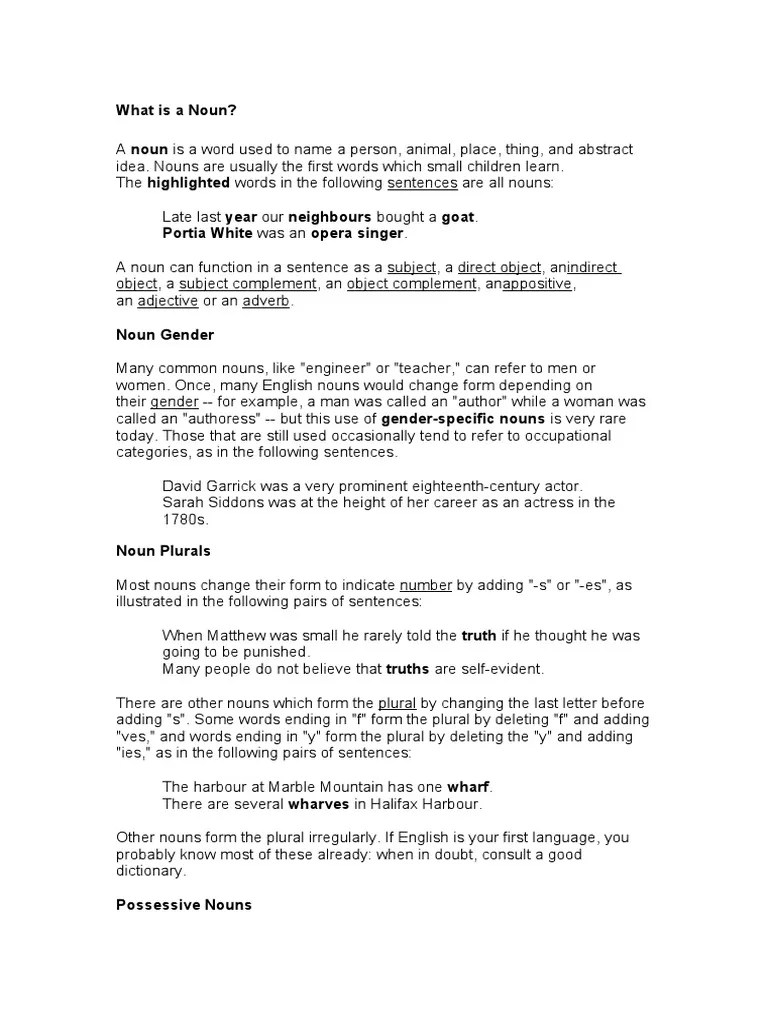 What is a Noun? An InDepth Look at the Different Types of Nouns, Their Usage, and Formation of