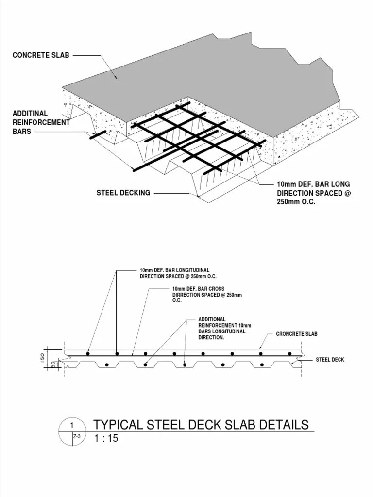 Typical Steel Deck Slab Detail PDF