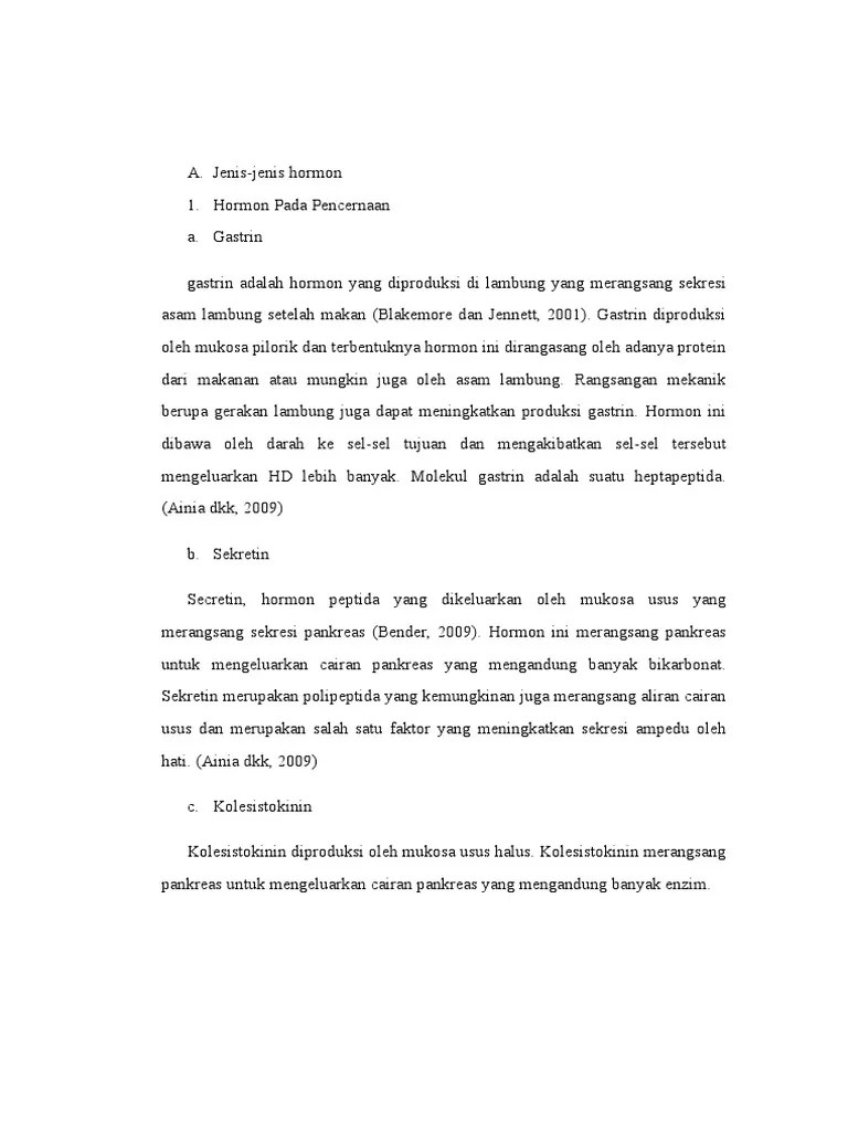 Jenis Jenis Hormon