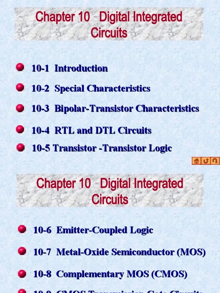 Chapter 10 Digital Integrated Circuits PDF Logic Gate Cmos