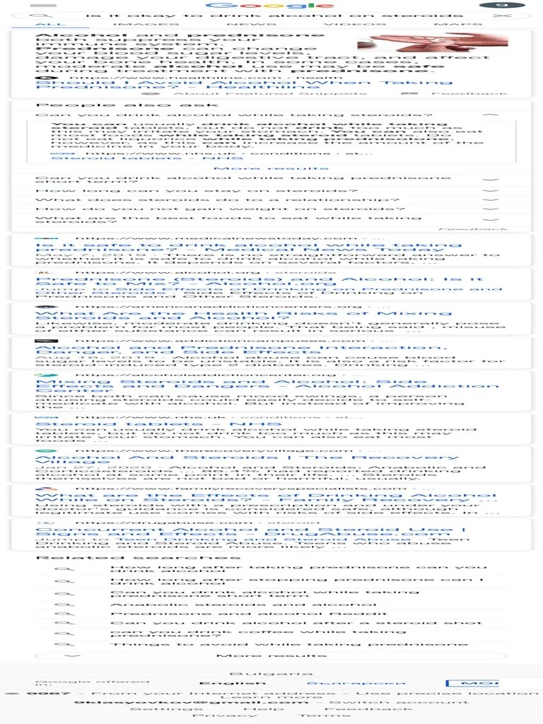 Is It Okay To Drink Alcohol On Steroids Google Search PDF Corticosteroid Alcoholic Drinks