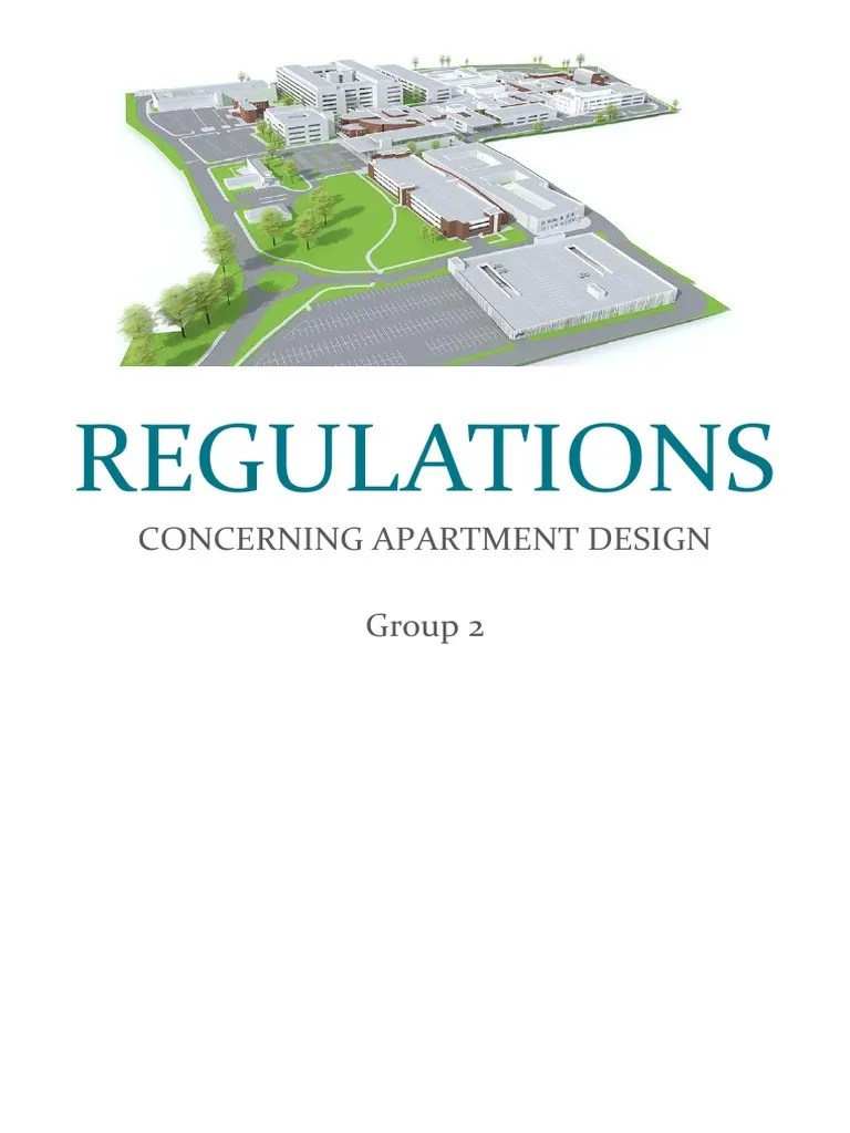 Regulations Concerning Apartment Design Group 2 PDF Building