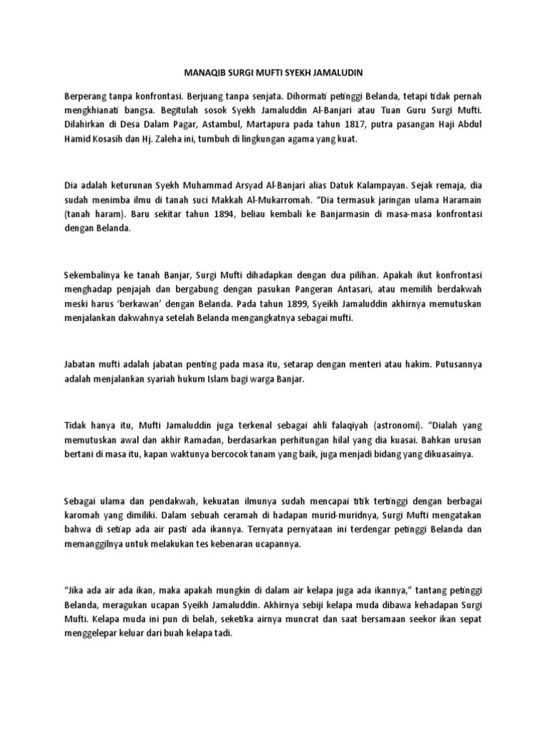 MANAQIB SURGI M-WPS Office | PDF