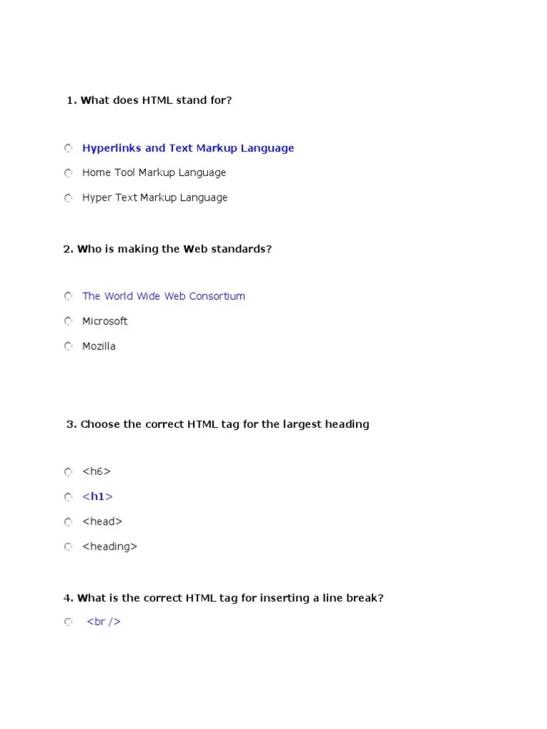 What Does HTML Stand For? Hyperlinks and Text Markup Language PDF