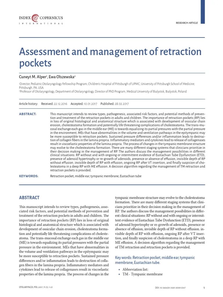 Pocket Retraction PDF Extracellular Matrix Anatomy