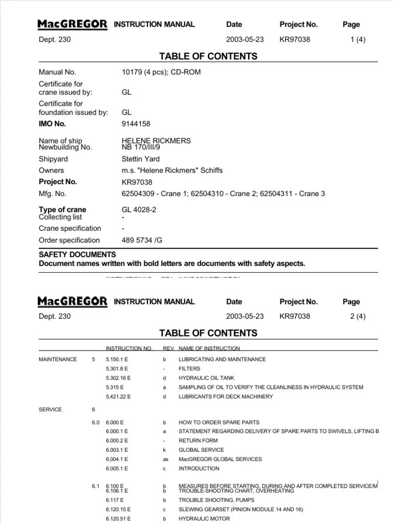 Crane Manual PDF | PDF | Crane (Machine) | Safety