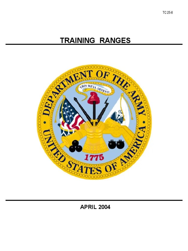 TC 258 Training Ranges United States Army Division (Military)