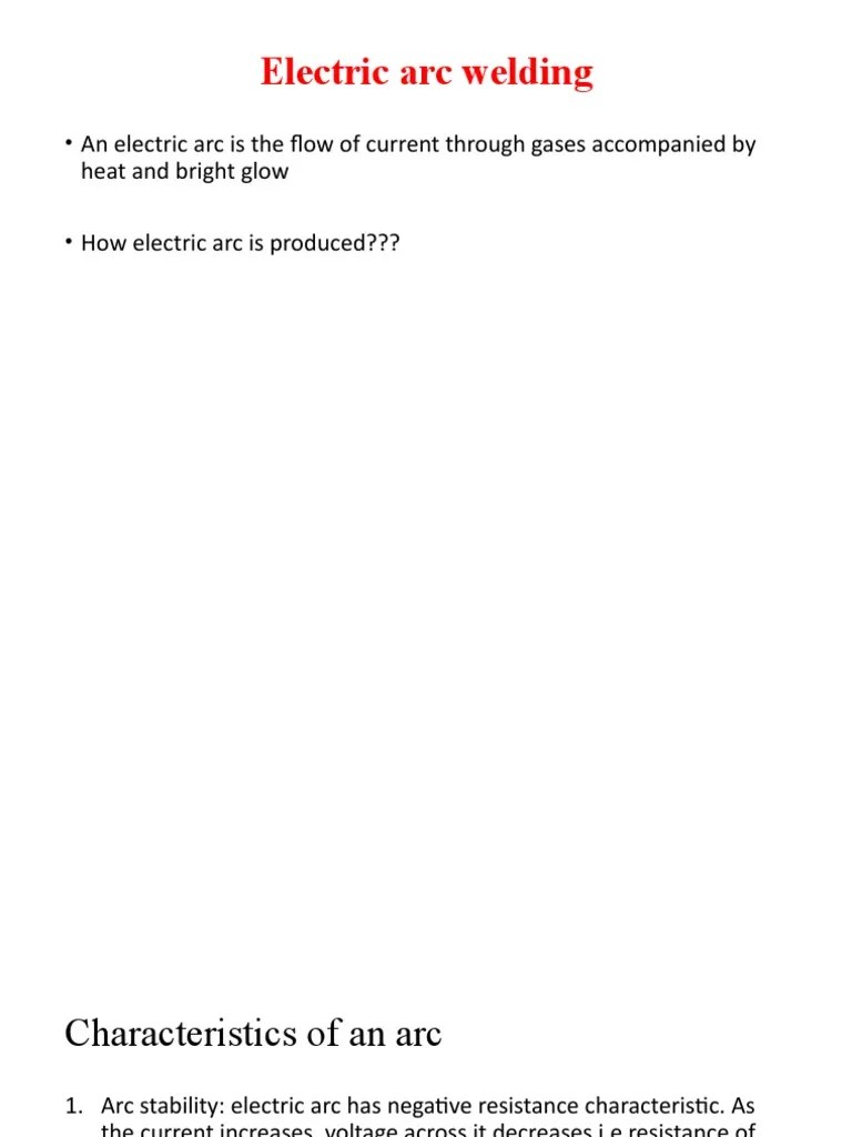 Electric Arc Welding | PDF