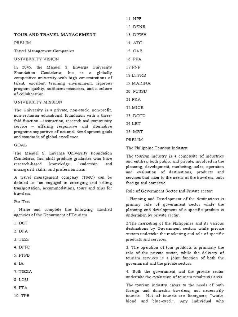 Travel Management Companies PDF Travel Agency Travel Visa