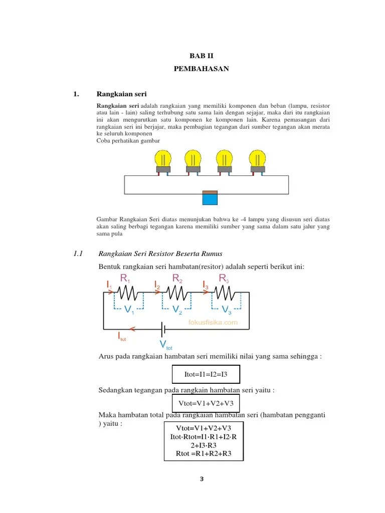 Rangkaian Seri Dan Rangkaian Paralel | PDF