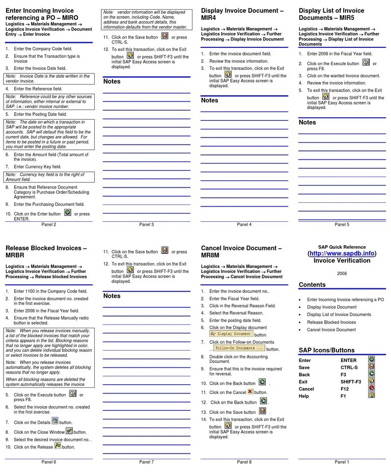 invoiceverificationquickreference Invoice Logistics