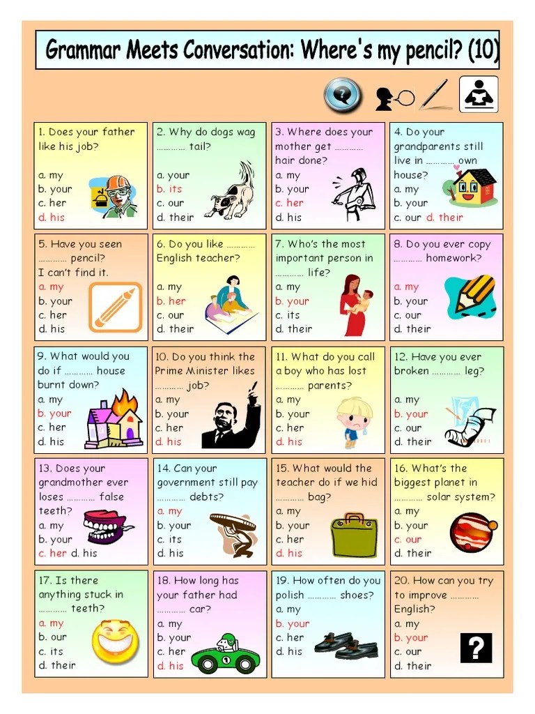 Possessive Adjective1 | PDF