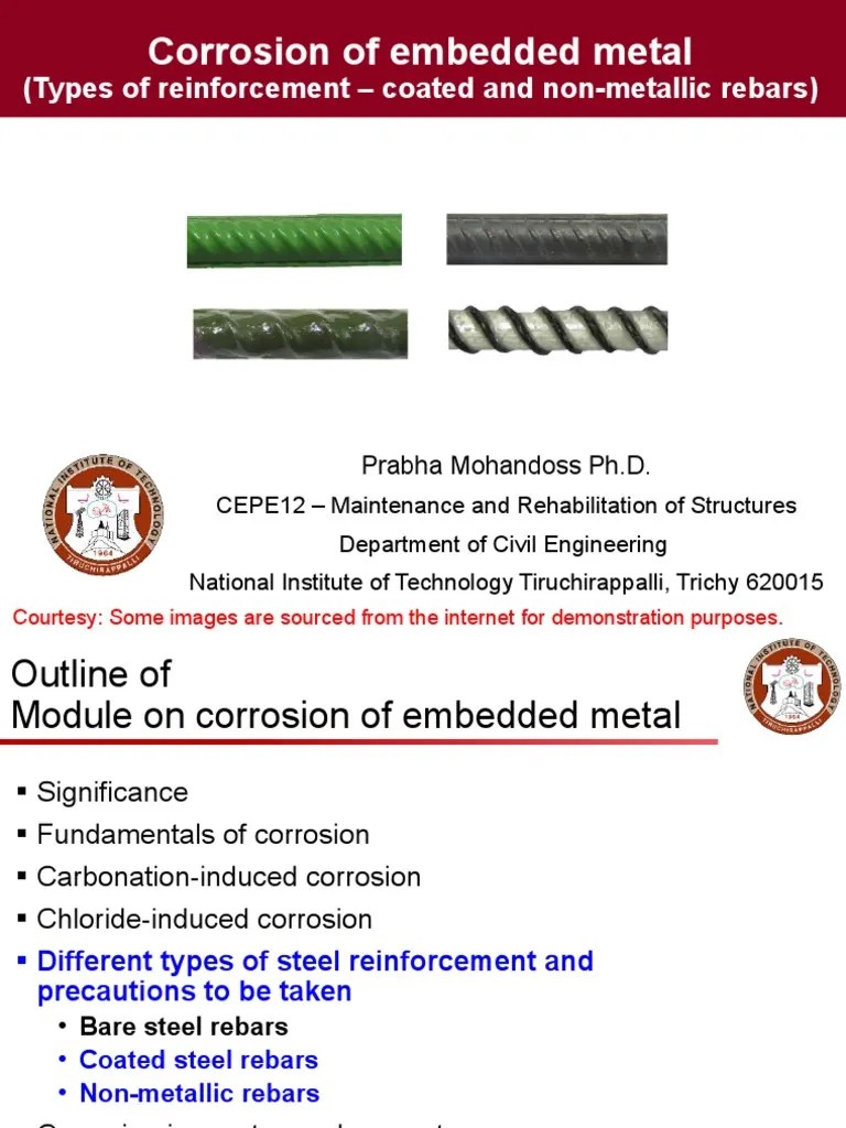 Lecture 4 - Types of Rebars | PDF | Corrosion | Building Materials