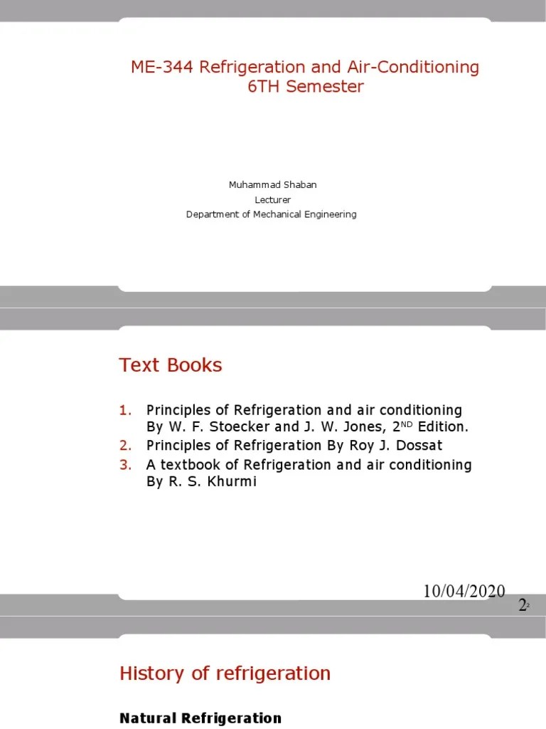 R & AC Lectures Psychro & Loading Calc PDF Air Conditioning