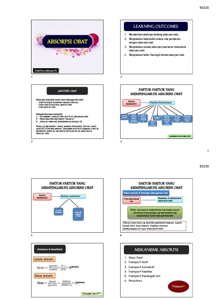 Absorpsi Obat | PDF