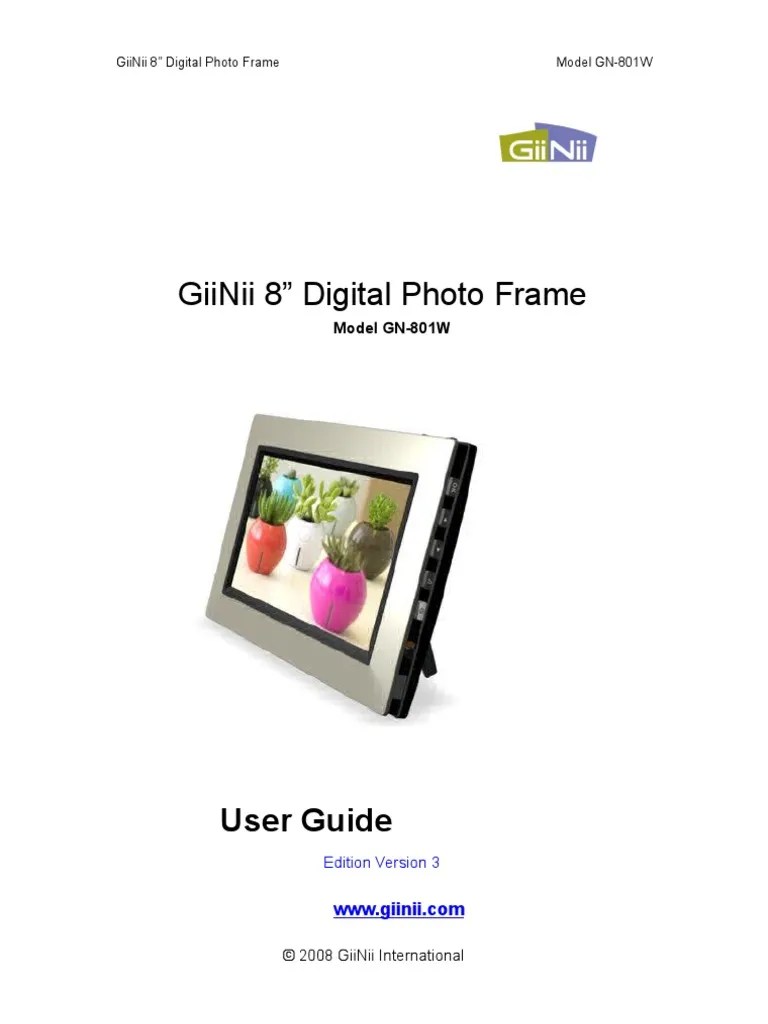 Giinii DPF Manual PDF Secure Digital Usb Flash Drive