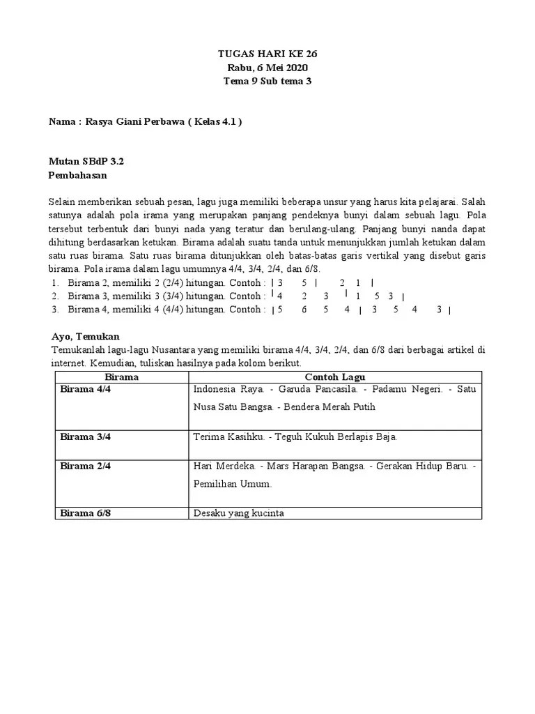 TUGAS HARI KE 26 Rabu, 6 Mei 2020 | PDF