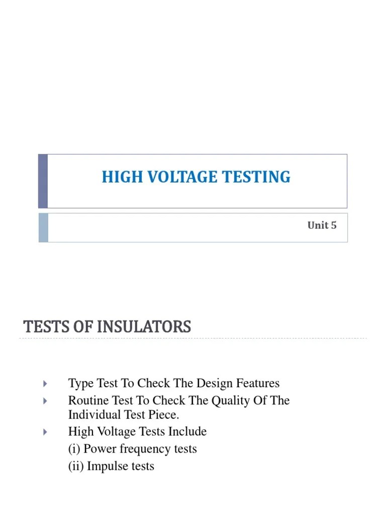 12.testing of High Voltage Equipment and Insulation Coordination PDF
