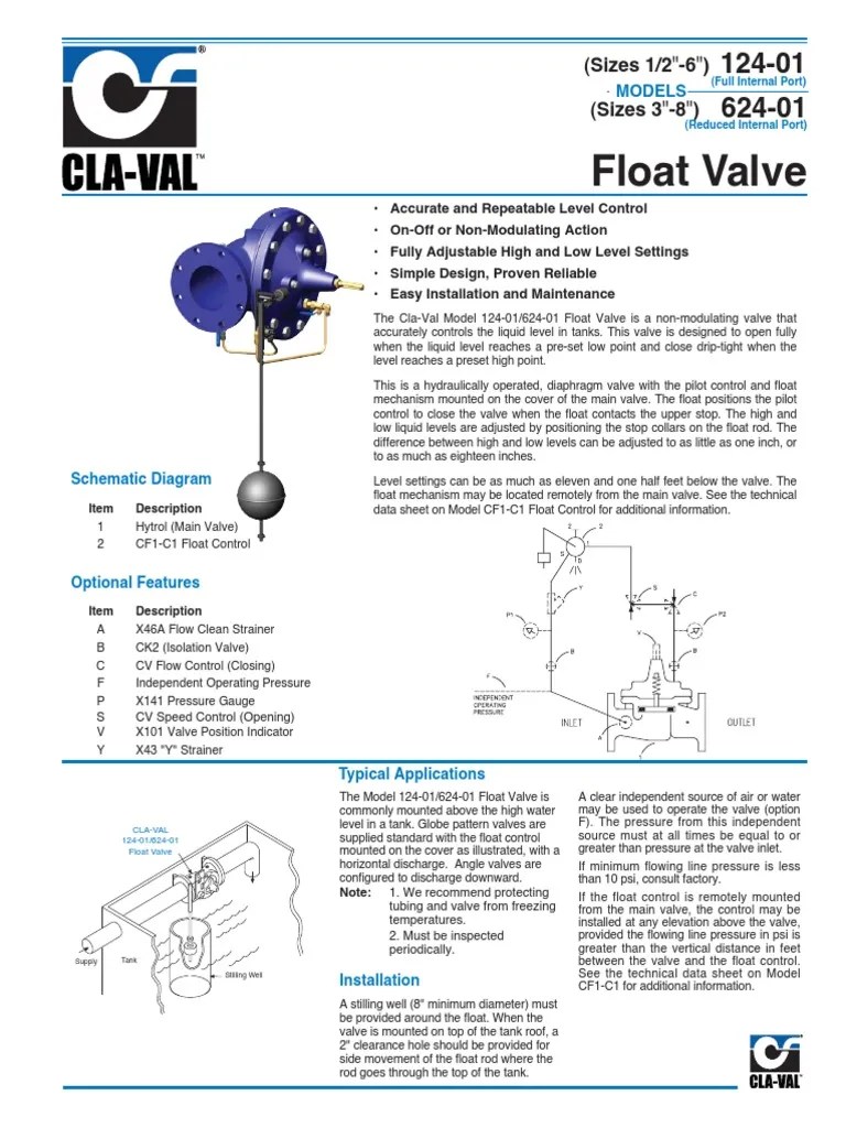 CLAVAl Float Valve PDF Valve Bronze